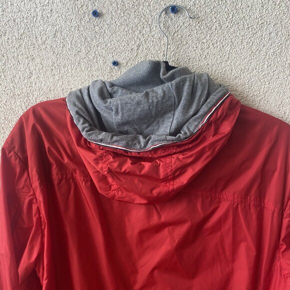 MONCLER Men’s Jacket Red Urville Giubutto Nylon Windbreaker Casual Zip Up Size 3 - Picture 16 of 16